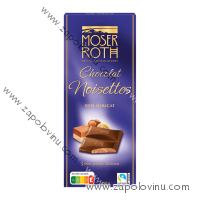 Moser Roth Chocolat Noisettes Prémiový nugát 150g Datum minimální trvanlivosti 1.6.2026