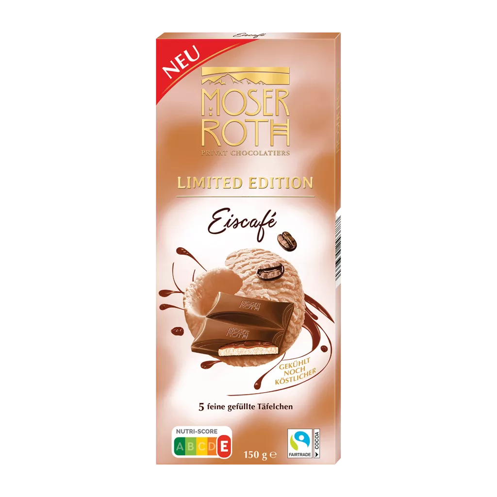 MOSER ROTH čokoládky Letní edice ledová káva 150g