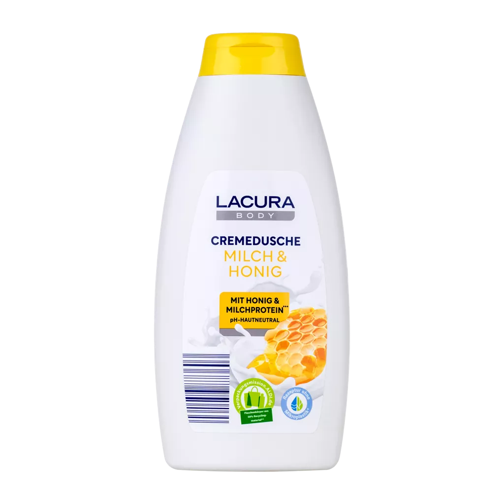 LACURA Mléko a med krémový sprchový gel 400 ml