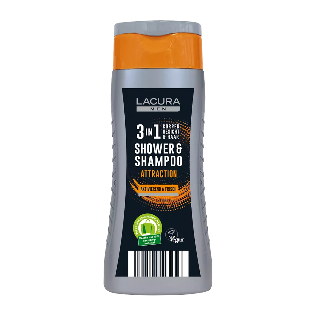 Lacura MEN Attraction gel na tělo a vlasy 300 ml