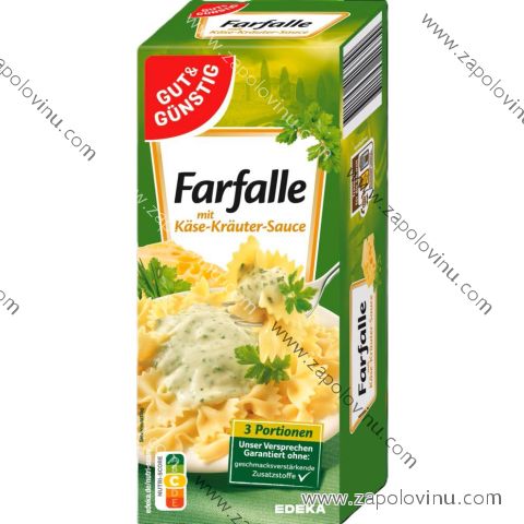 G+G Farfalle se sýrem a bylinkovou omáčkou 265g