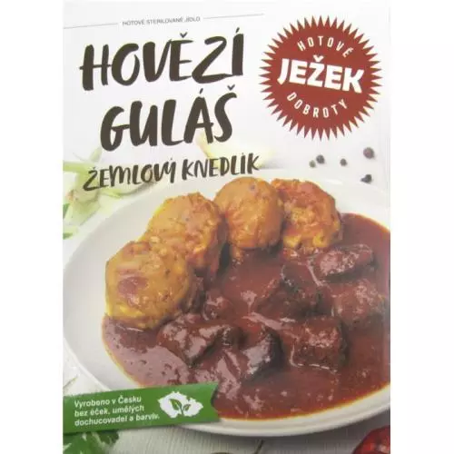 Ježek hovězí guláš žemlový knedlík 450g