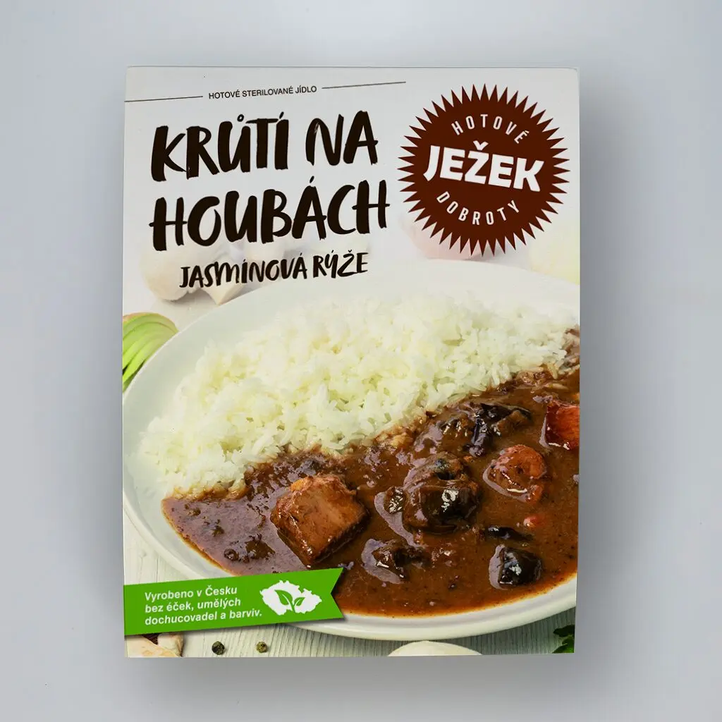 Ježek krůtí na houbách jasmínová rýže 450g