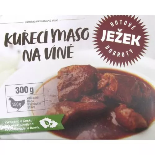 Ježek kuřecí maso na víně 330g