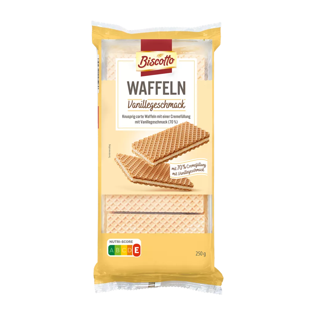 BISCOTTO Křupavé vafle vanilkové 250g