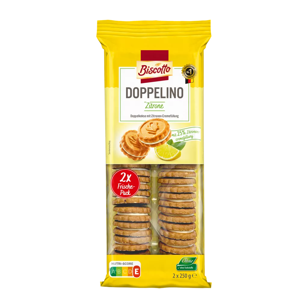 BISCOTTO Doppelino citronové 500g