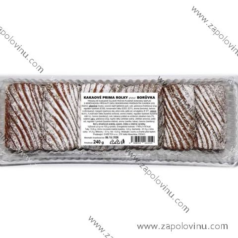 Kakaové Prima rolky borůvka 240g