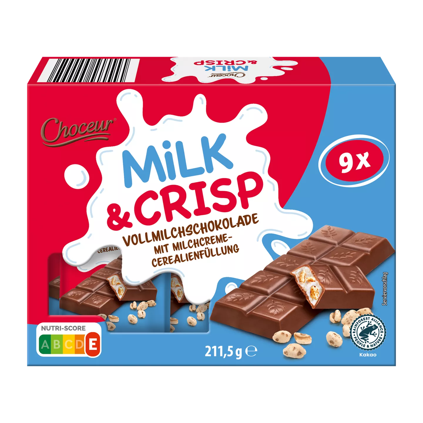 Choceur Milk + Crisp 211,5g