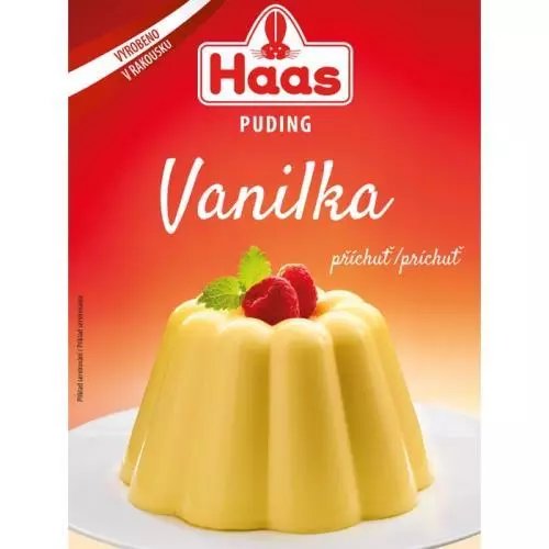 HAAS puding vanilková příchuť 37g
