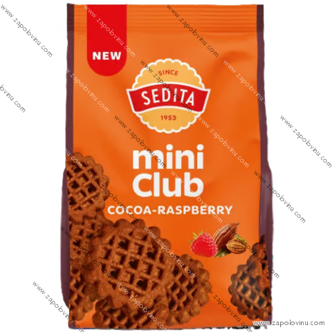 Sedita sušenky mini Club kakao-malina 160 g