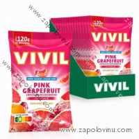 VIVIL grapefruitové osvěžující bonbóny bez cukru 120g