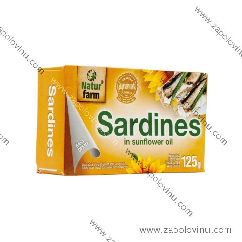 Naturm Farm Sardinky v slnečnicovom oleji 125 g