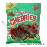 SWEET LAND Ovocné gumové bonbóny s třešněmi 300g