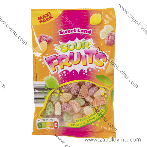 SWEET LAND Ovocné kyselé bonbóny Sour Fruits 300g