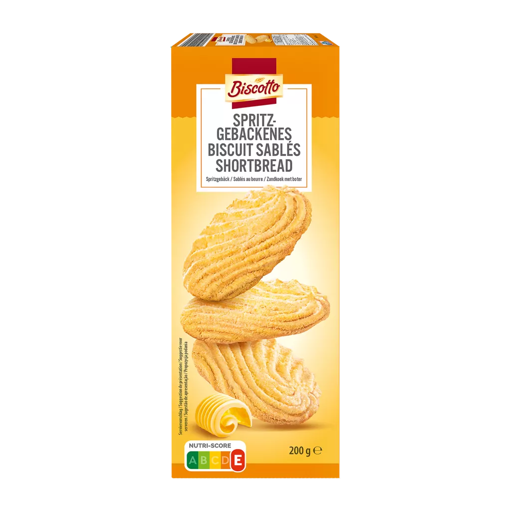 BISCOTTO Máslové stříkané sušenky 200g