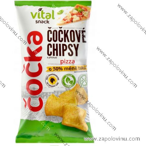 Vital Snack čočkové chipsy s příchutí pizza 65g