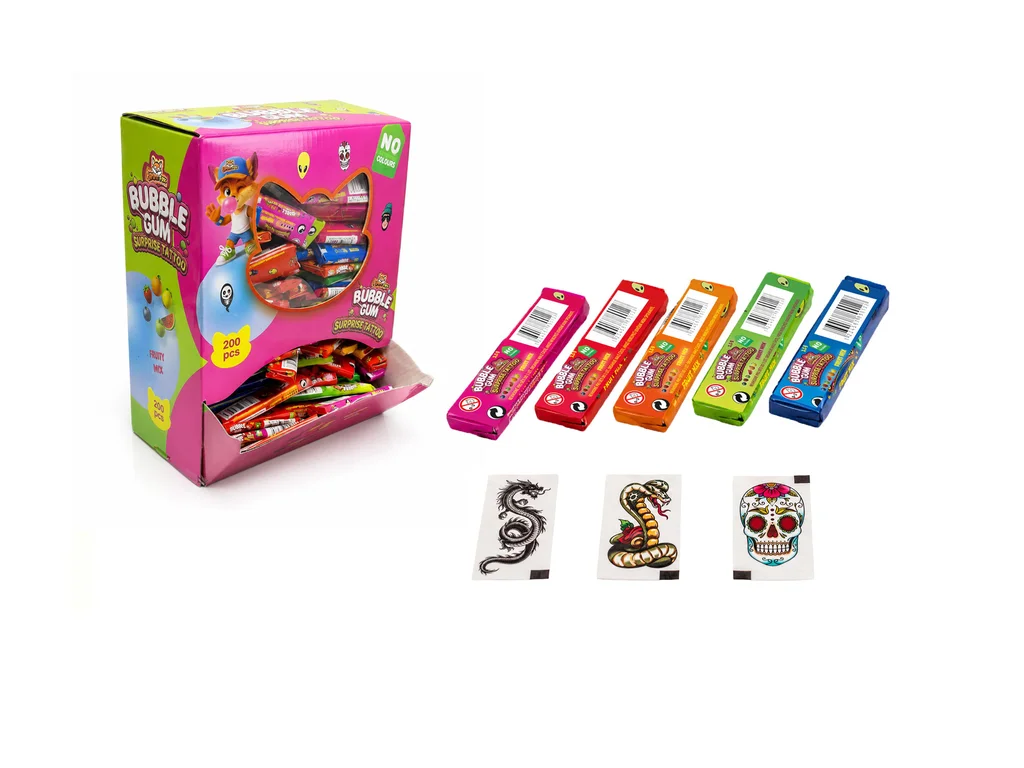JimmyFox žvýkačka Bubble gum Suprise tattoo 3,5g