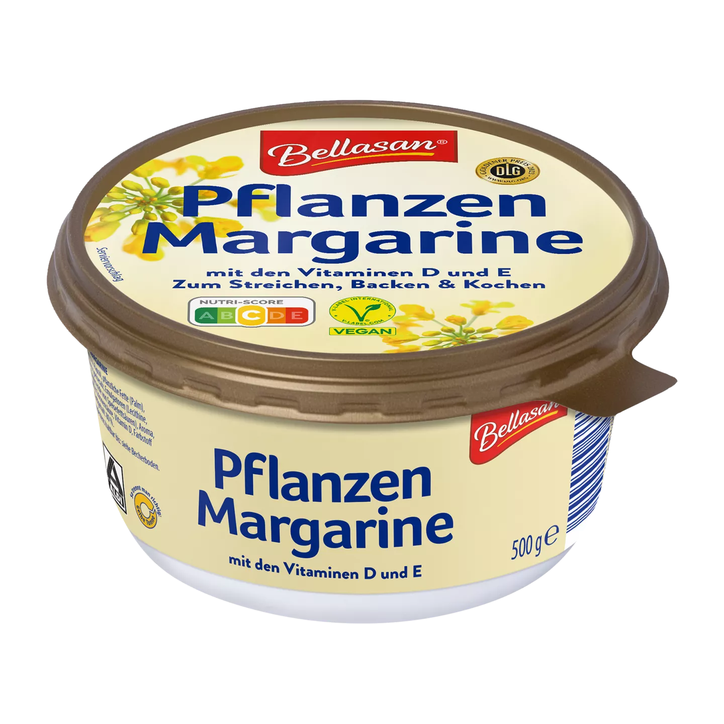 BELLASAN  rostlinný margarín na mazání, pečení a vaření 500g