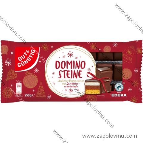 G+G Dominové kostičky v hořké čokoládě 250 g