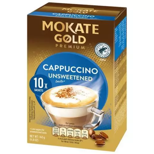 Mokate Gold premium cappuccino unsweetened 140g