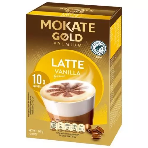 Mokate Gold premium latte vanilla 140g