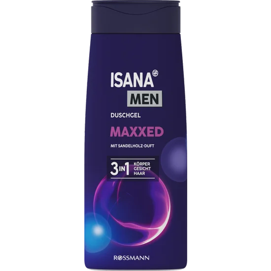 ISANA Men Sprchový gel 3v1 MAXXED 300 ml