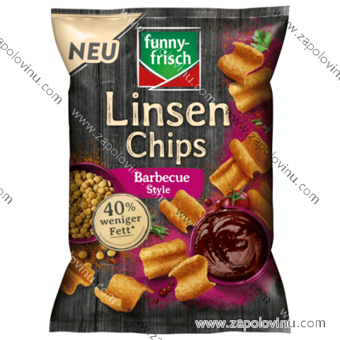 Funny-frisch čočkové chipsy ve stylu BBQ 90g