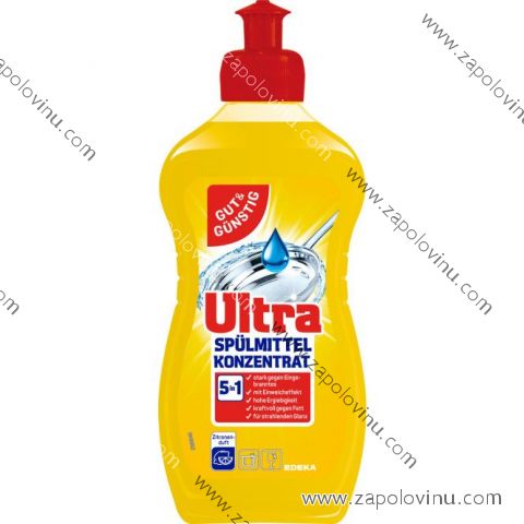 G+G Ultra citrusový koncentrát na mytí nádobí 5v1 500ml