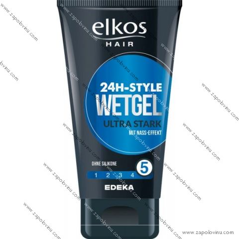 Elkos Wet Gel na vlasy ultra silný s efektem mokrých vlasů 150 ml