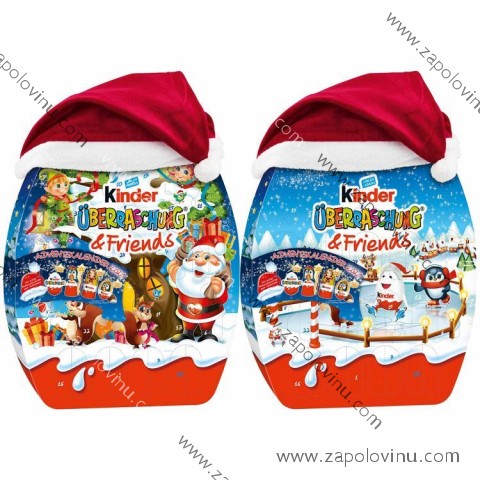 Kinder adventní kalendář s čepicí 370g CZ
