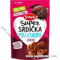Emco Super srdíčka kakao 140 g