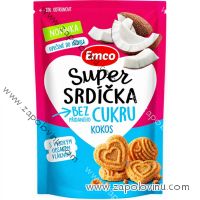Emco Super srdíčka kokos 140 g