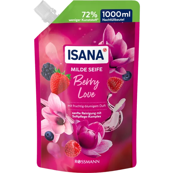 ISANA jemným mýdlem Berry Love 1l