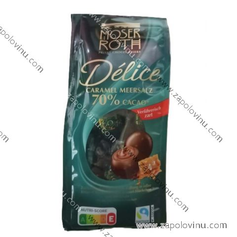 MOSER ROTH Délice Pralinky Hořká čokoláda se slaným karamelem 140g