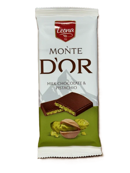 Leona pochoutka monte dor milk pistacie 90g