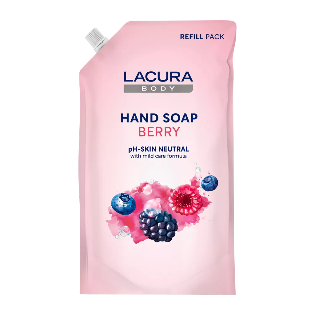 Lacura Jemné mýdlo Bobule na doplnění 1000 ml