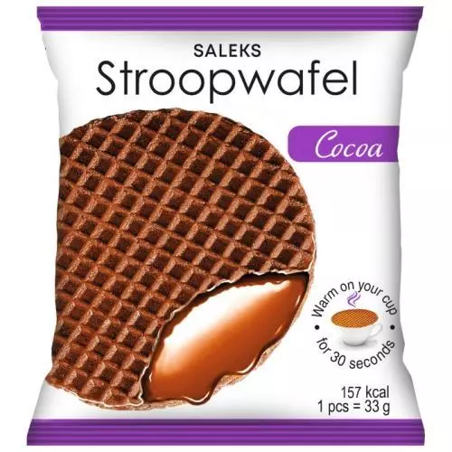 Saleks Stroopwafel Karamel a kakao 33g