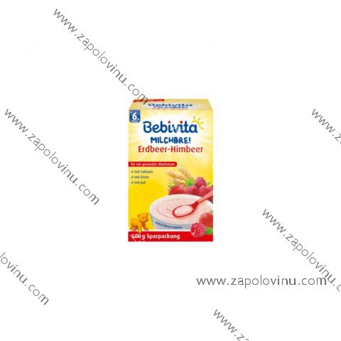 BEBIVITA mléčná kaše JAHODA MALINA 500g