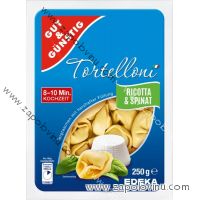 G+G Tortelloni plněné ricotta-čerstvým sýrem a špenátem 250g
