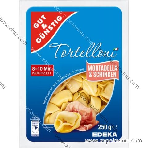 G+G Tortelloni plněné mortadelou a uzenou šunkou 250g