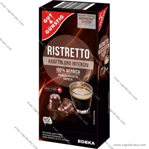 G+G Ristretto pro Nespresso 10 kapslí