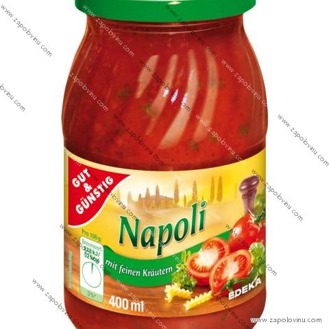 G+G Neapolská omáčka na těstoviny s bylinkami 400ml