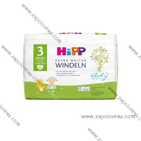 HIPP pleny 3 Midi 6-10 kg 36 ks