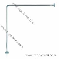 Kela Cant Rohová tyč pro koupelnový závěs hliník chromovaná 90x90 cm