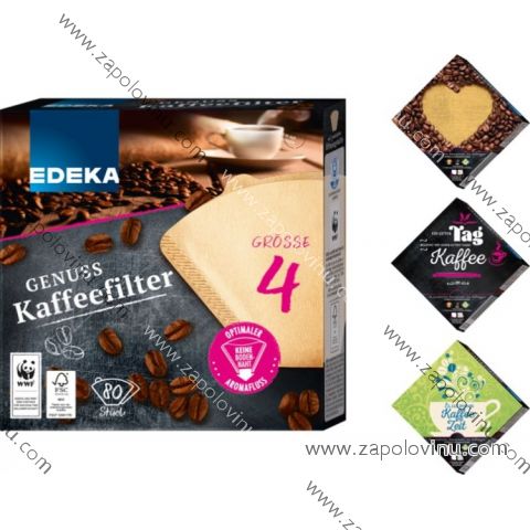 EDEKA Filtry do kávovarů velikost 4, 80ks