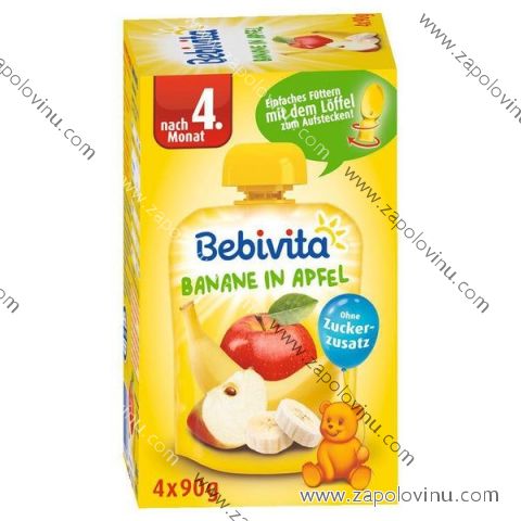 Bebivita banán s jablkem po 4 měsíci 4x90g