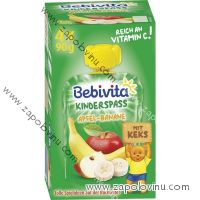 Bebivita jablko banán se sušenkou od 1 roku 4x90g