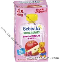 Bebivita jahoda jablko hruška 1-3 roky 4x90g