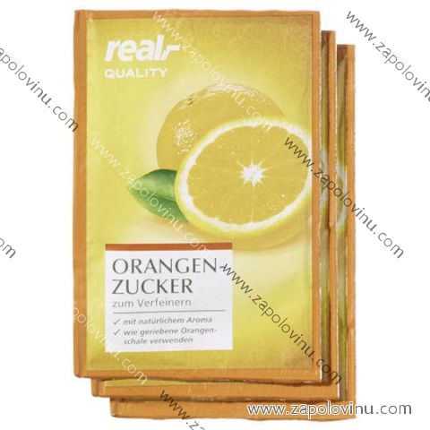 REAL Qality pomerančový cukr s přírodní příchutí 3x10g
