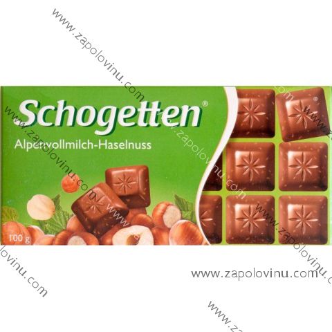 Schogetten mléčná čokoláda s lískovými oříšky 100 g